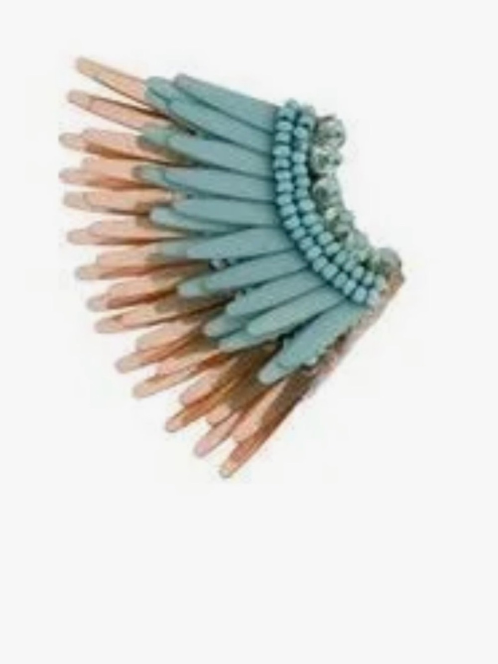 Mignonne Gavigan Powder Blue Fringe  with Gold 
Mini Madeline/never worn